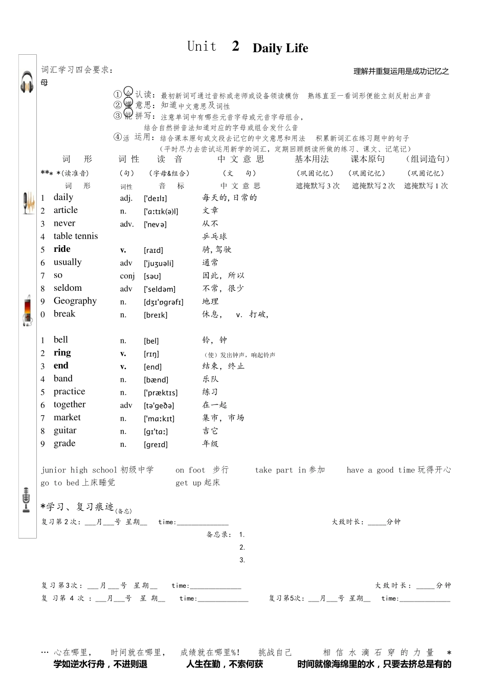 初一7年级上单词表含音标广深沪教牛津版_第2页