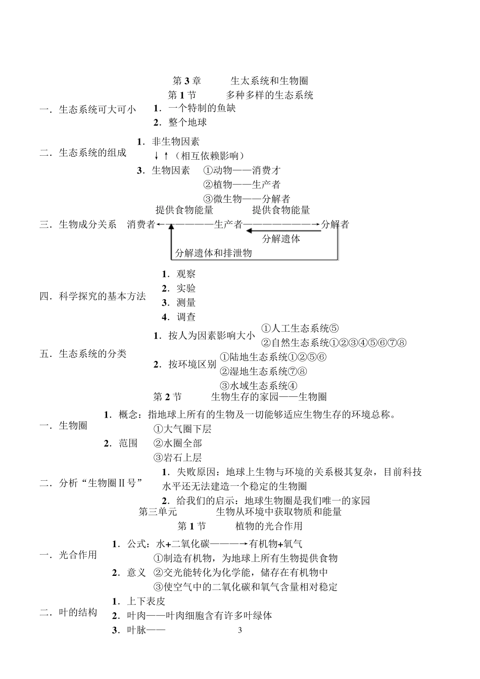 初一初二生物课堂笔记_第3页
