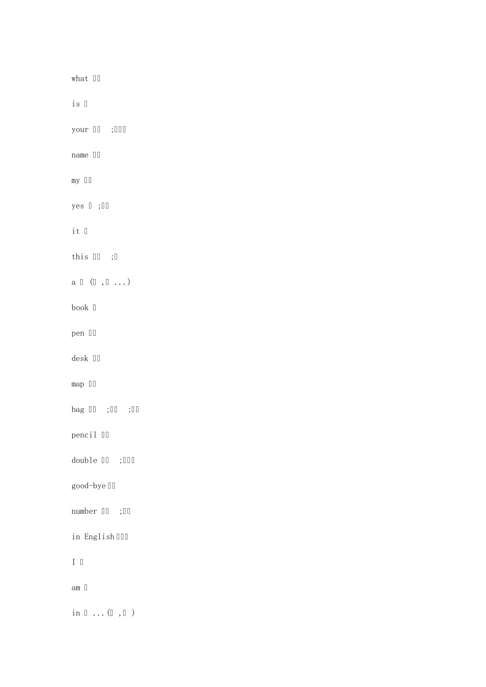 初一单词第一单元_第1页