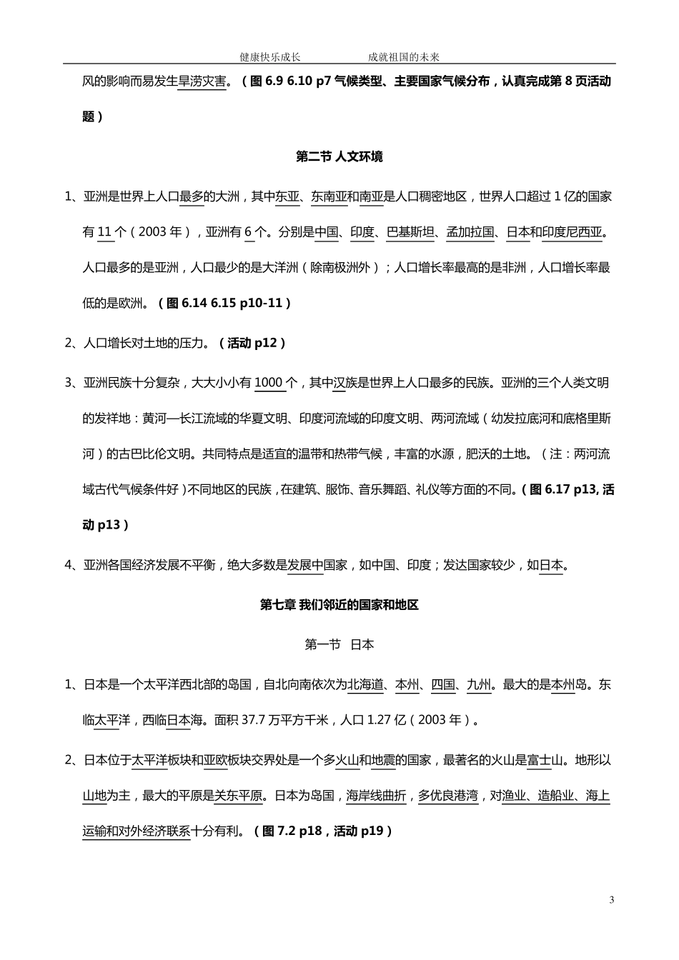 初一地理下册知识点总结_第3页