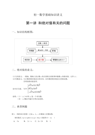 初一数学培优专题讲义