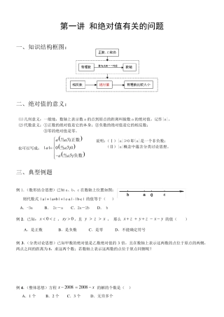 初一数学讲义(学生版)