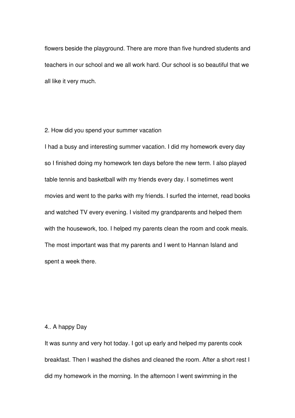 初一英语作文大全_第2页