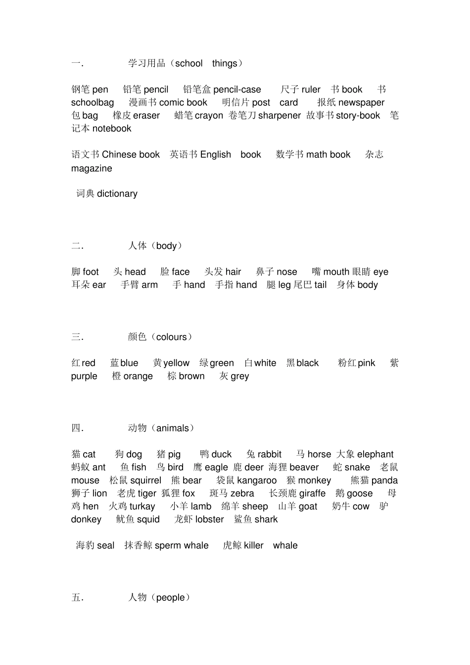 初一英语单词_第1页