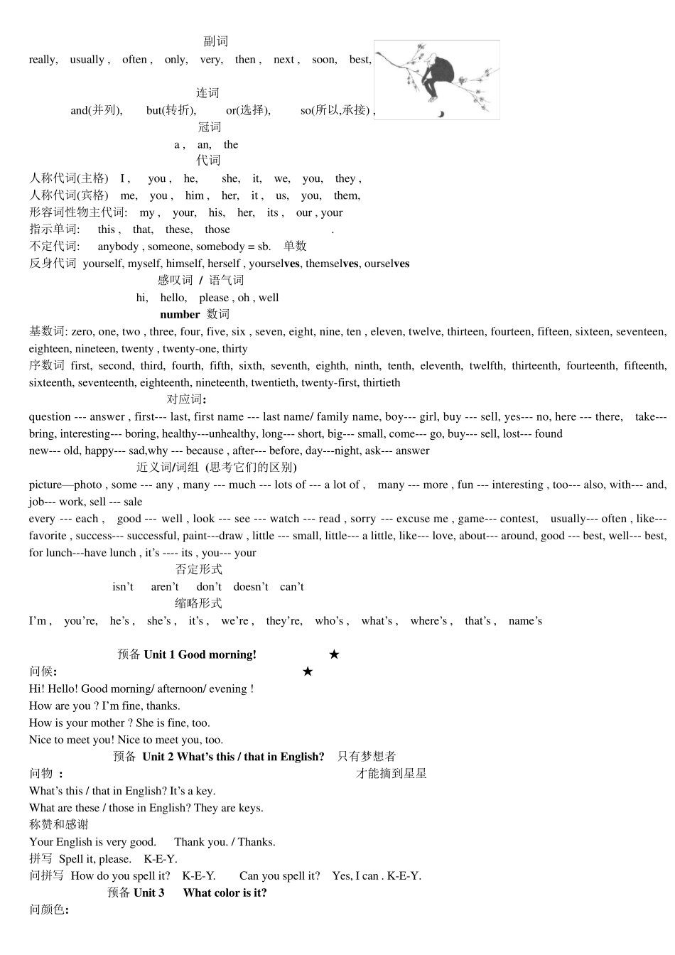 初一英语基础知识大全_第3页