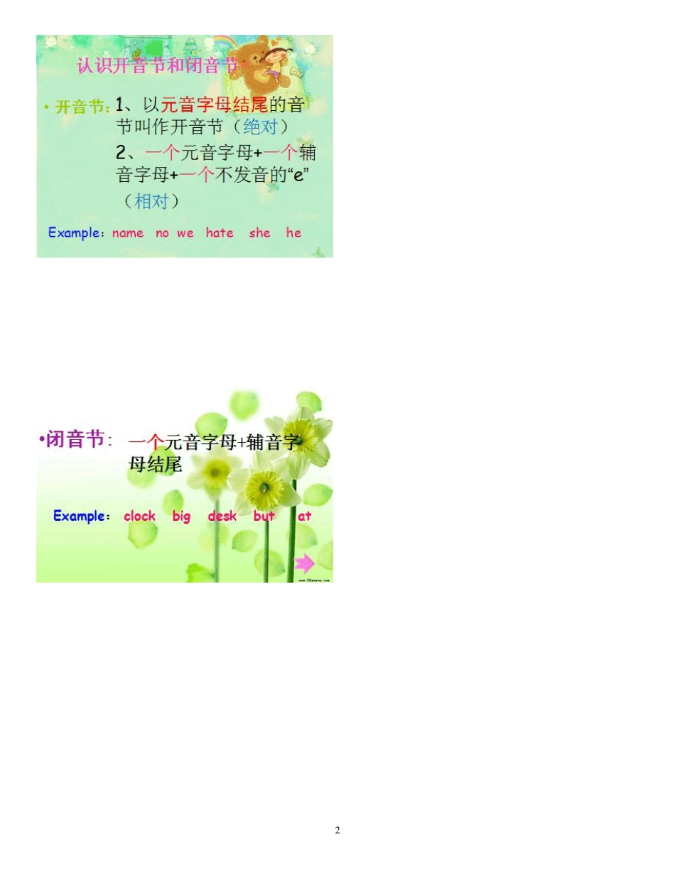 初一英语开音节闭音节文档_第2页