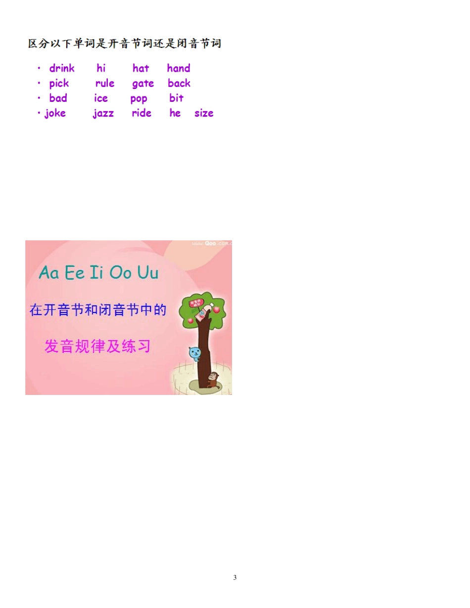 初一英语开音节闭音节文档_第3页