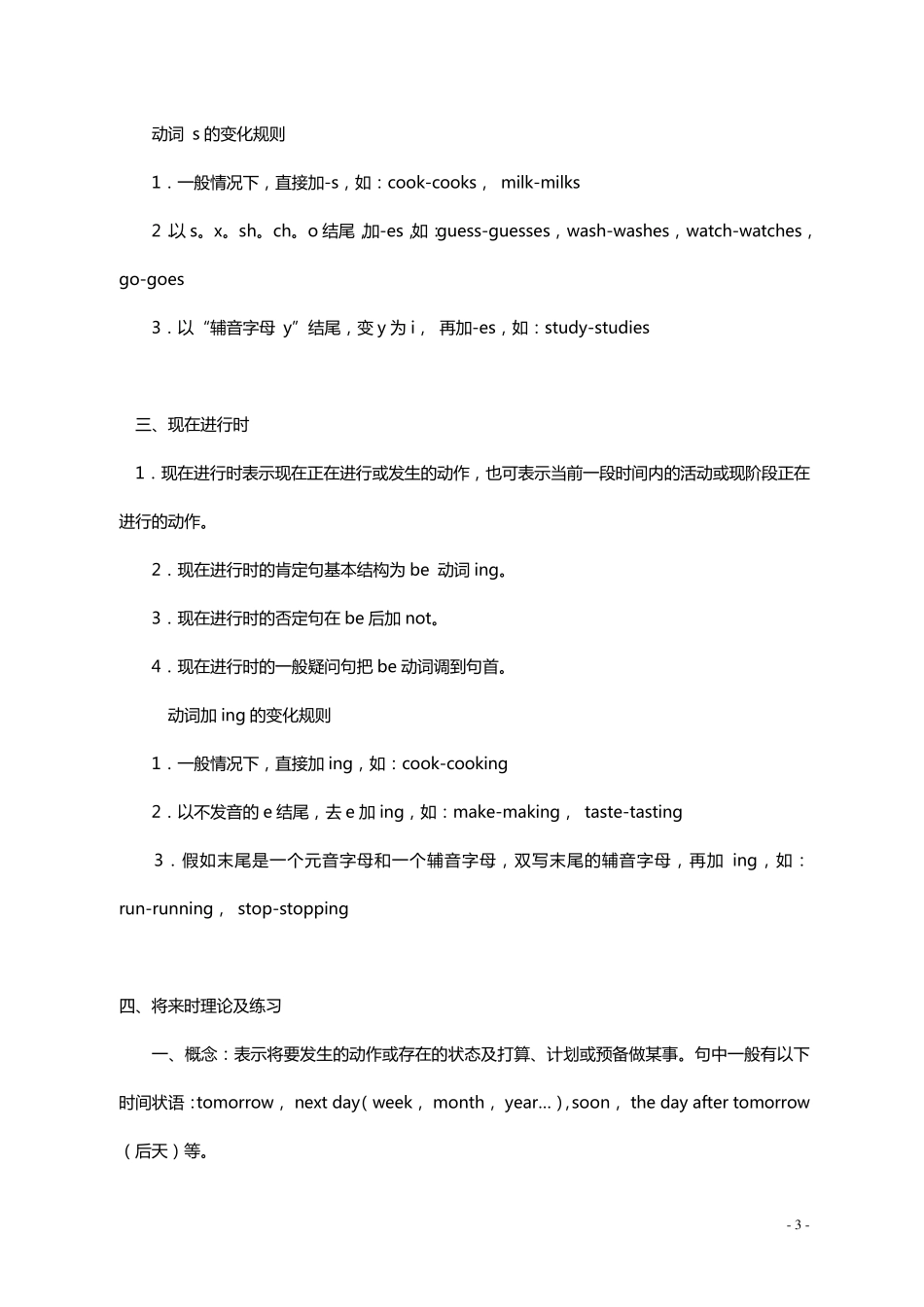 初一英语重要知识点_第3页