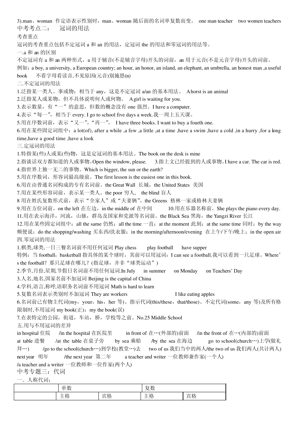 初三中考英语语法大全_第2页