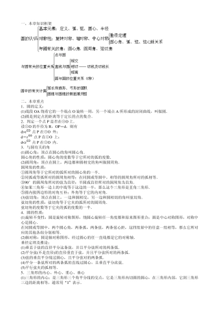 初三数学圆的综合复习题