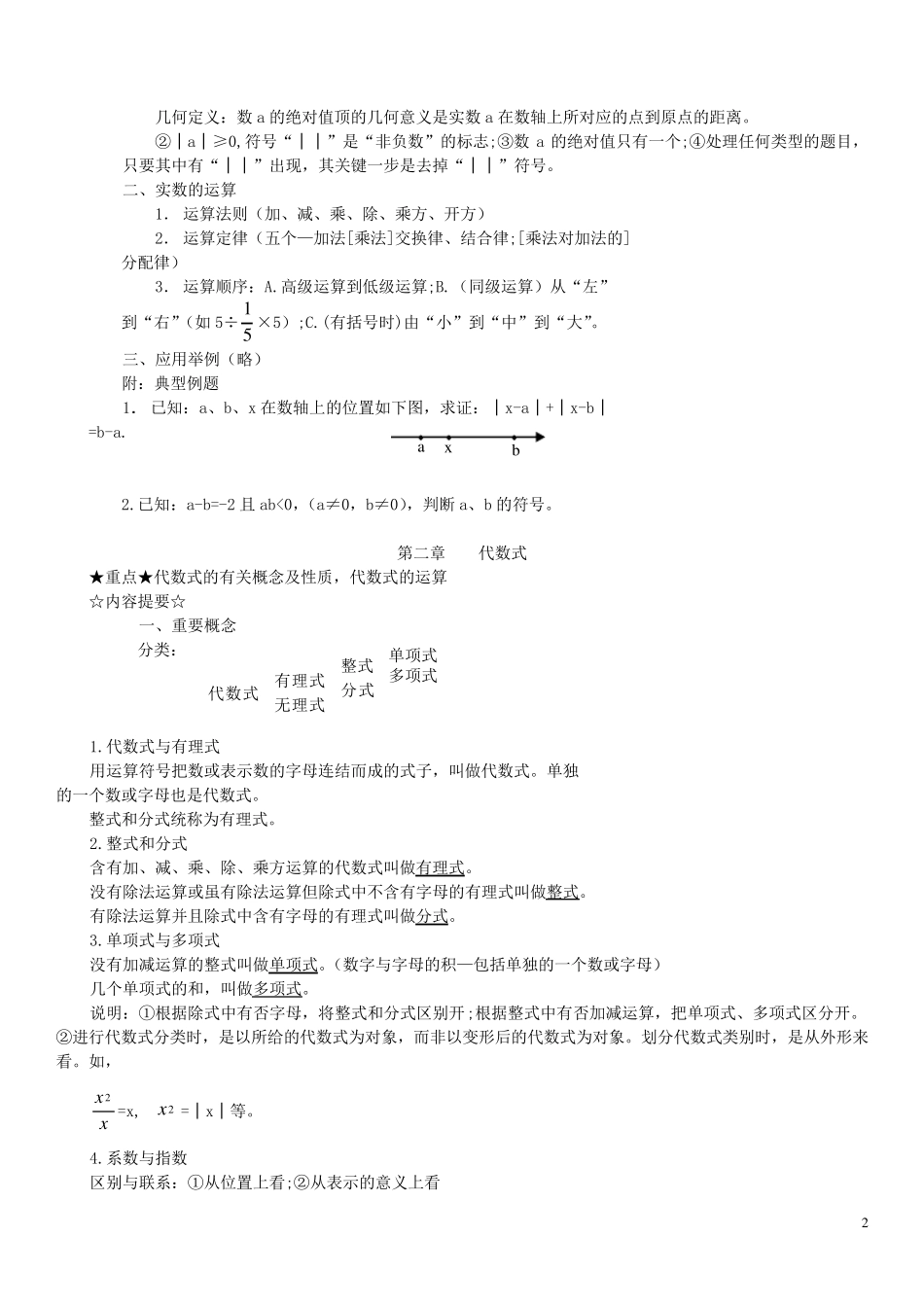 初三数学复习提纲_第2页