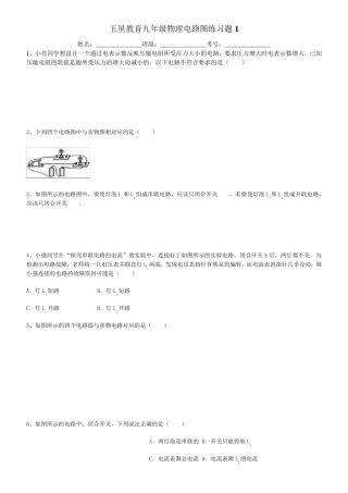 初三物理电路图1