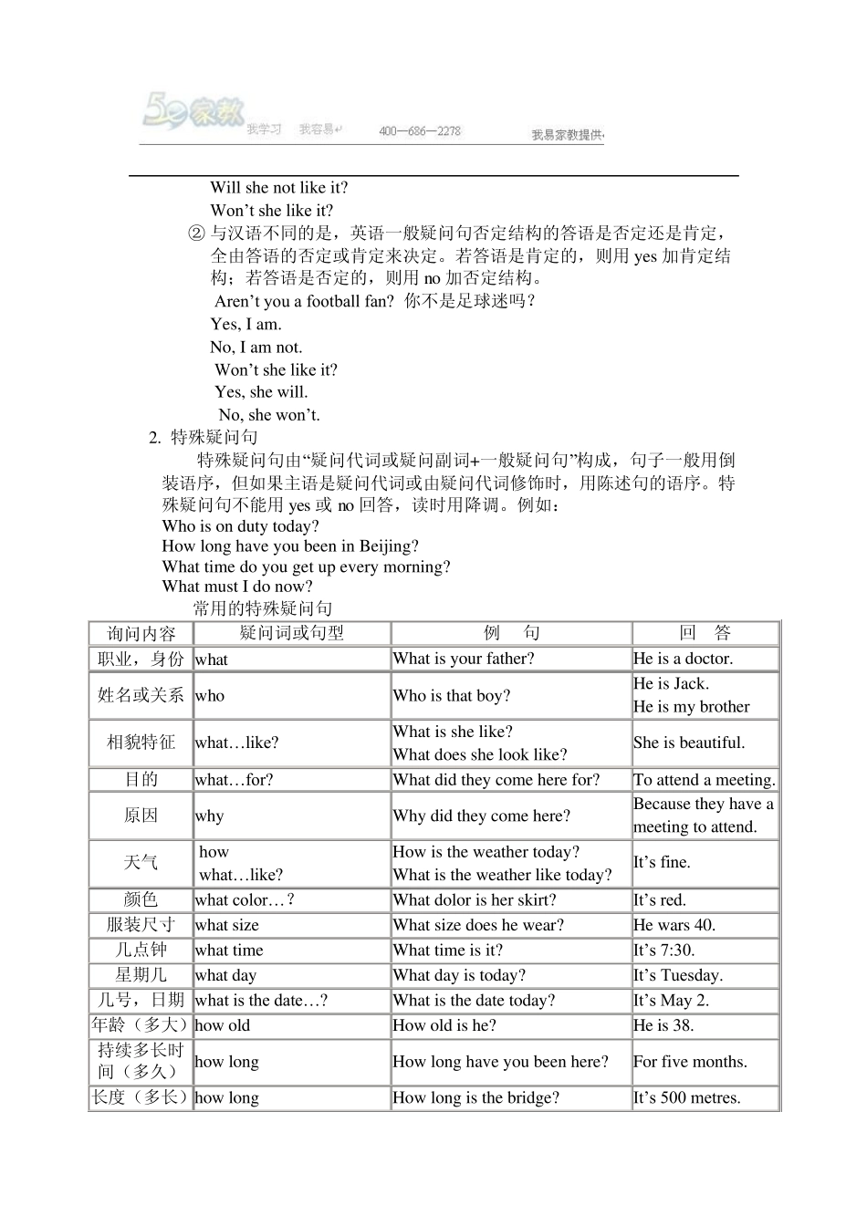 初三英语句子复习资料_第3页