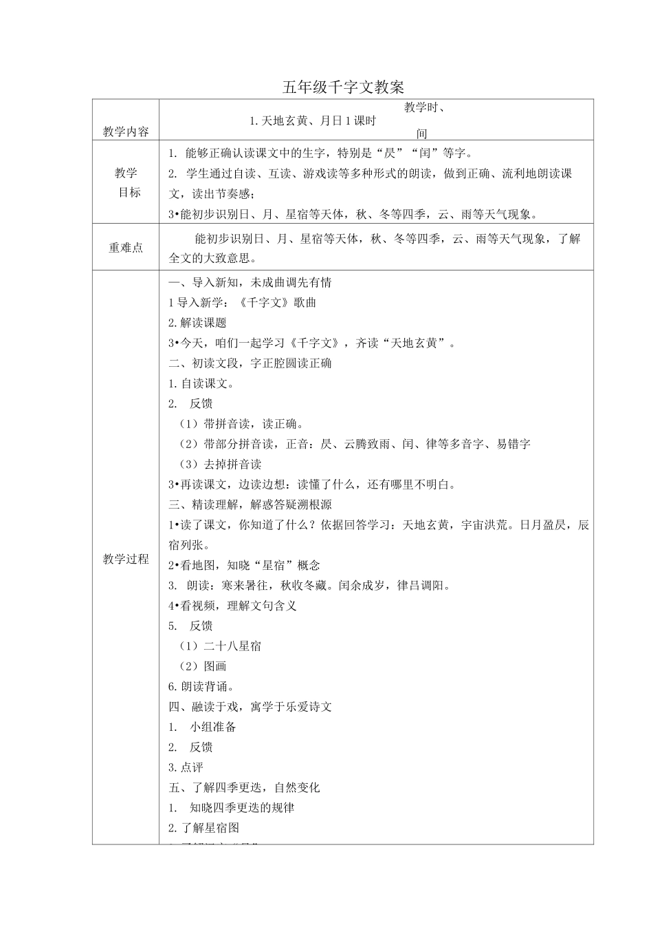 国学教案千字文_第1页