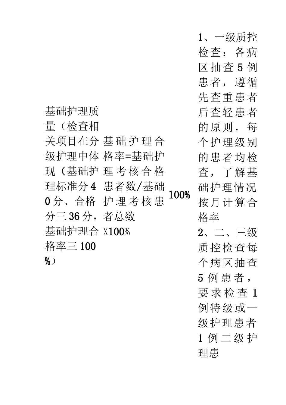 护理质量评价指标合格率及计算方法_第3页
