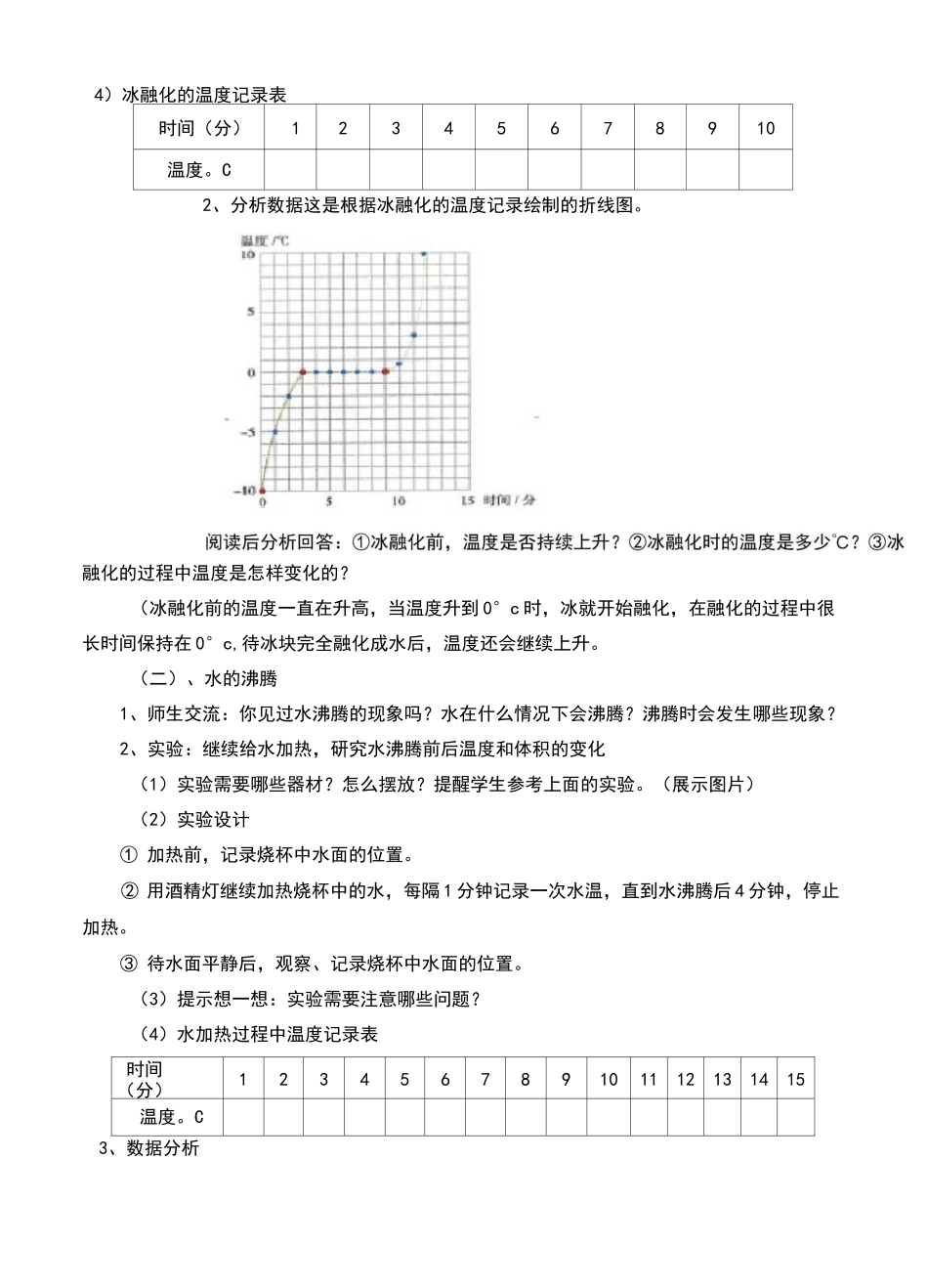 新苏教版科学四年级下册第1单元第3课《水受热以后》教案_第3页