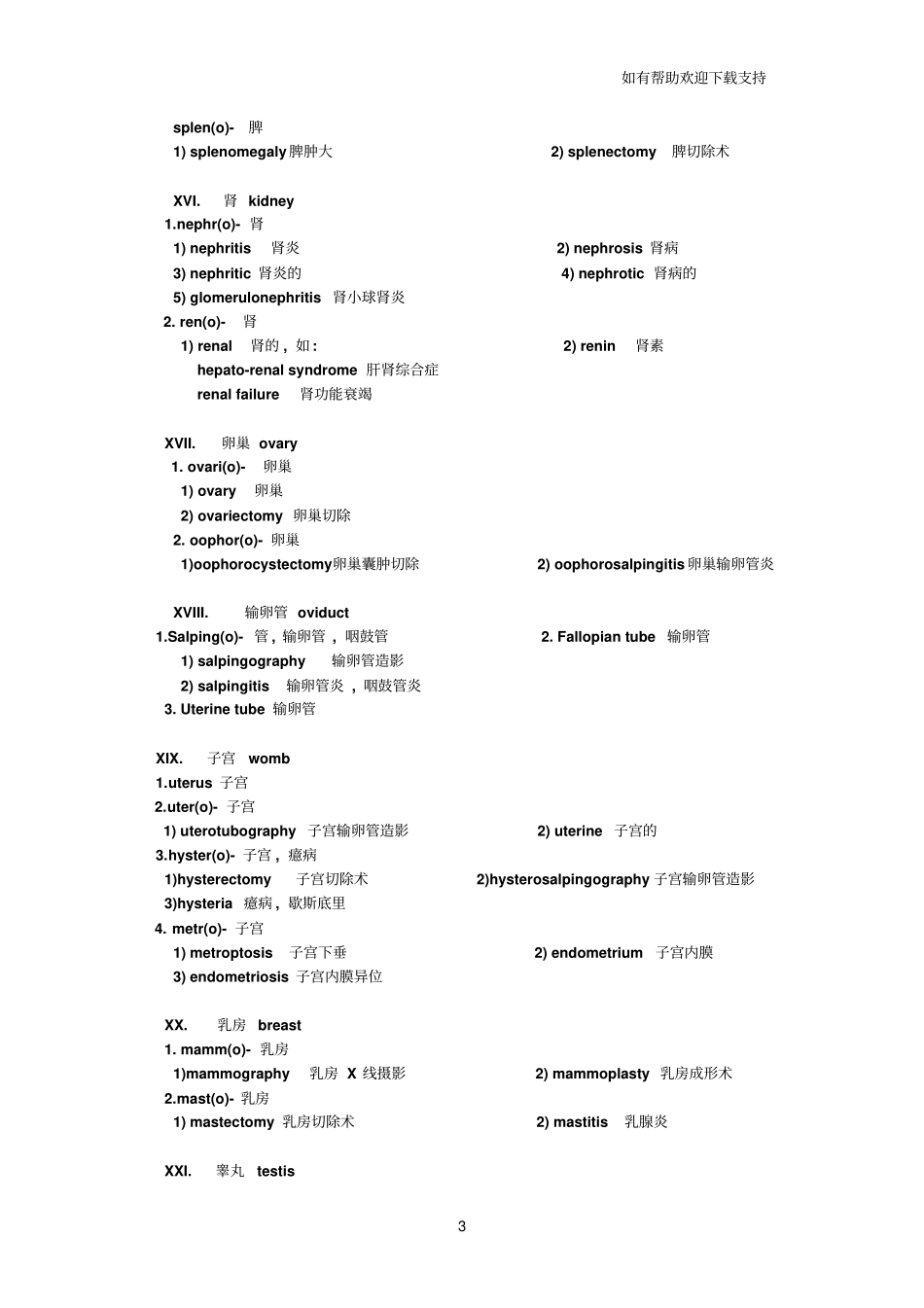 护理专业英语词汇摘要_第3页