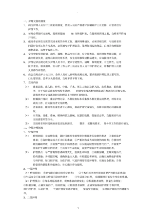 护理交接班制度21668