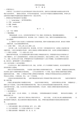 护理学基本概念