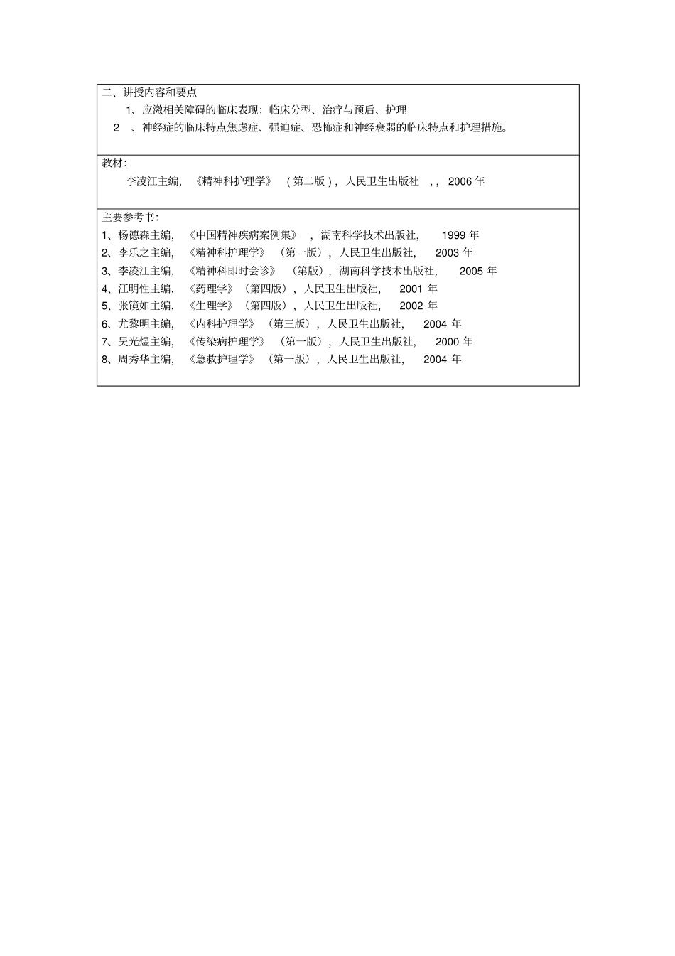 护理学院系、所硕士的研究生课程简介_第3页