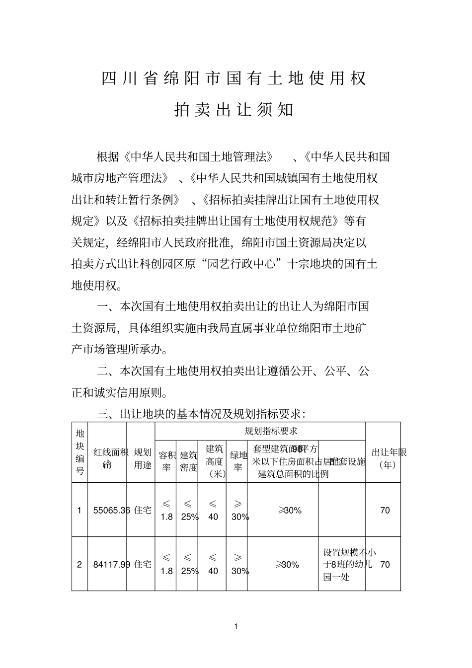 拍卖出让须知_第1页