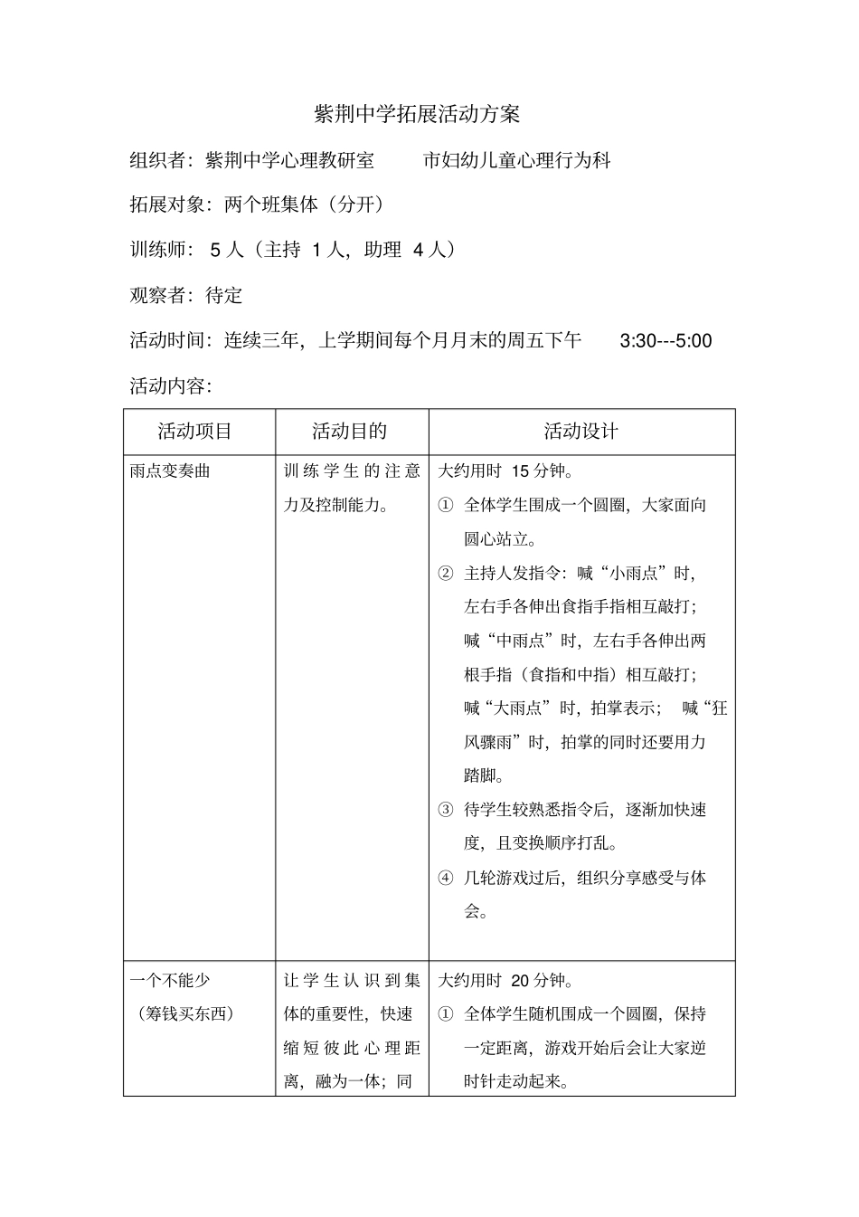 拓展活动方案汇总_第1页