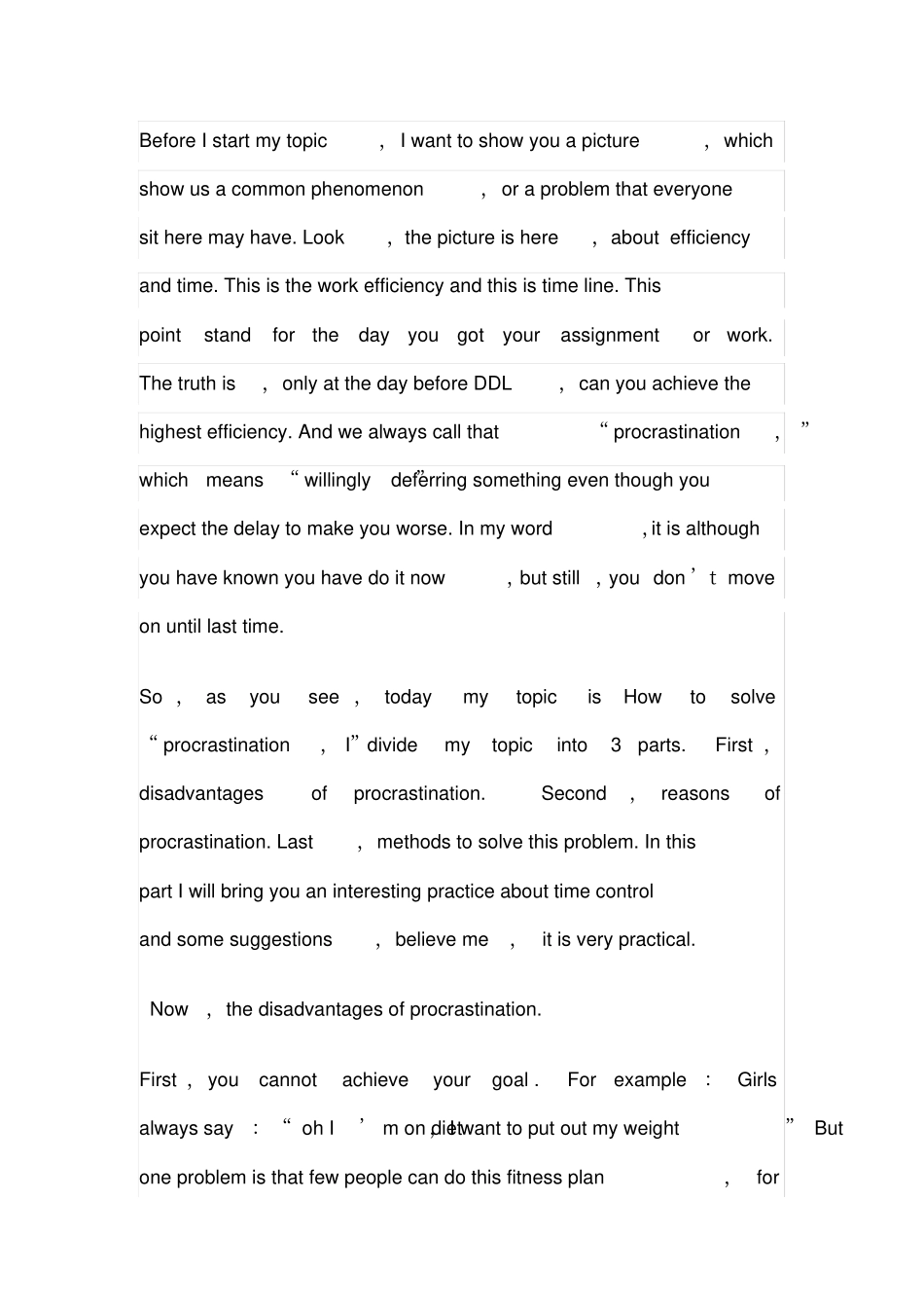 拖延症英语演讲Procrastination_第1页