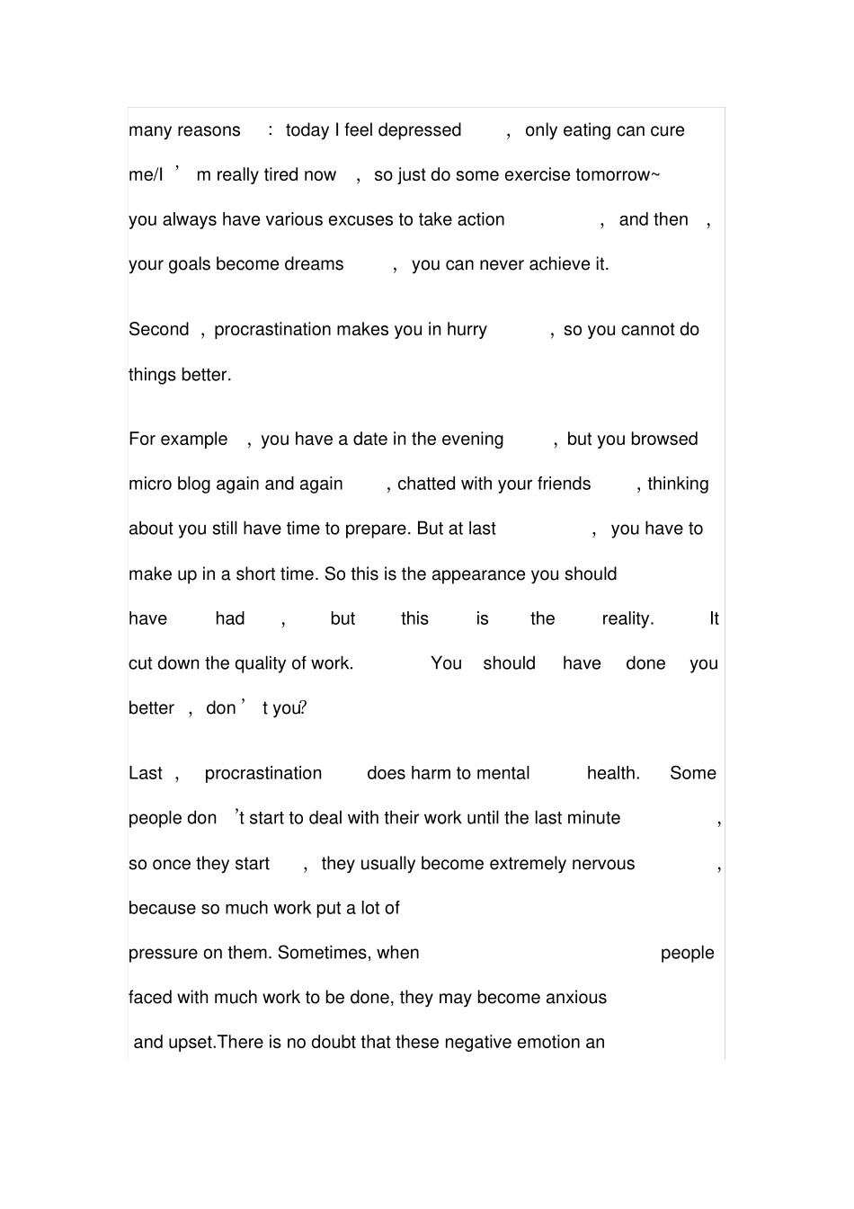 拖延症英语演讲Procrastination_第2页