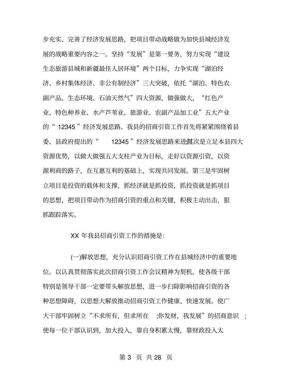 招商引资工作总结精选_第3页
