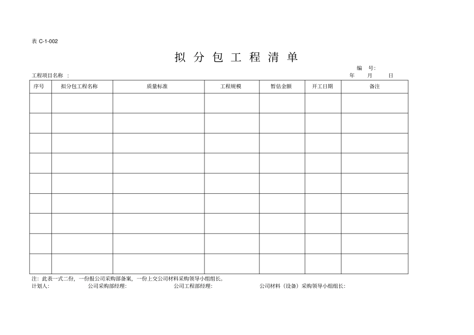 招标、采购管理表格汇编_第3页