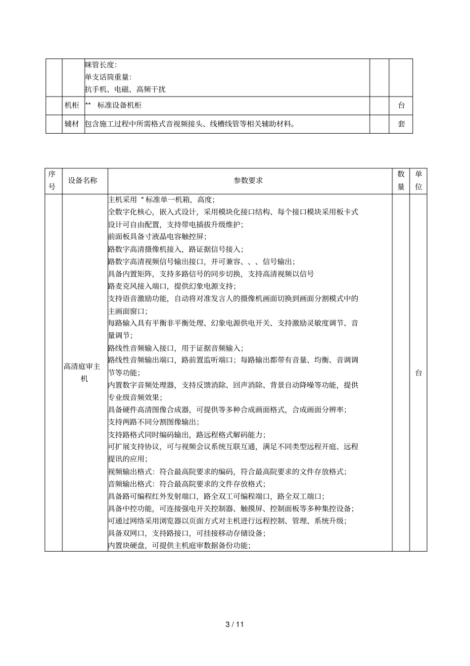 招标项目需求及技术要求_第3页