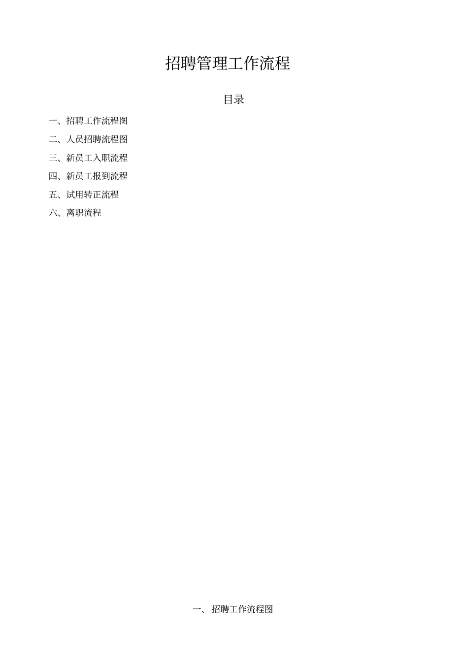 招聘管理工作流程文档_第2页
