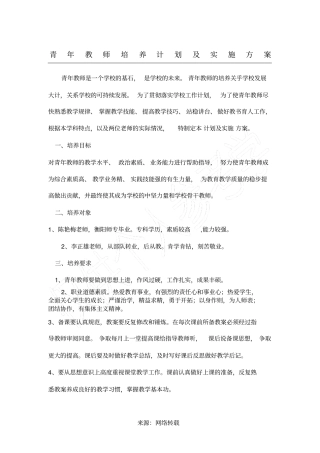 指导青年教师计划及实施方案1