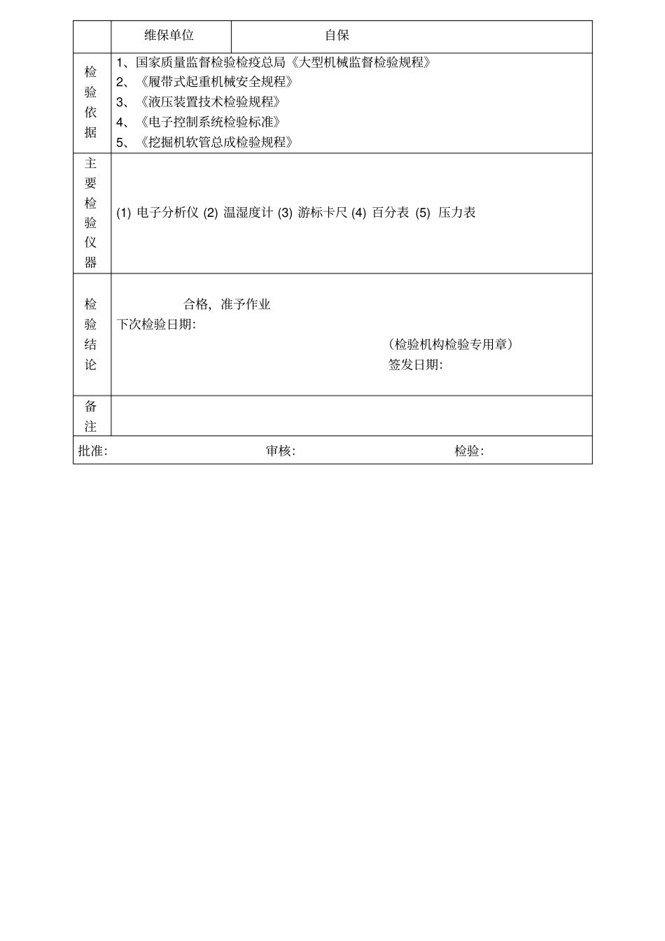 挖掘机装载机定期检验报告_第2页