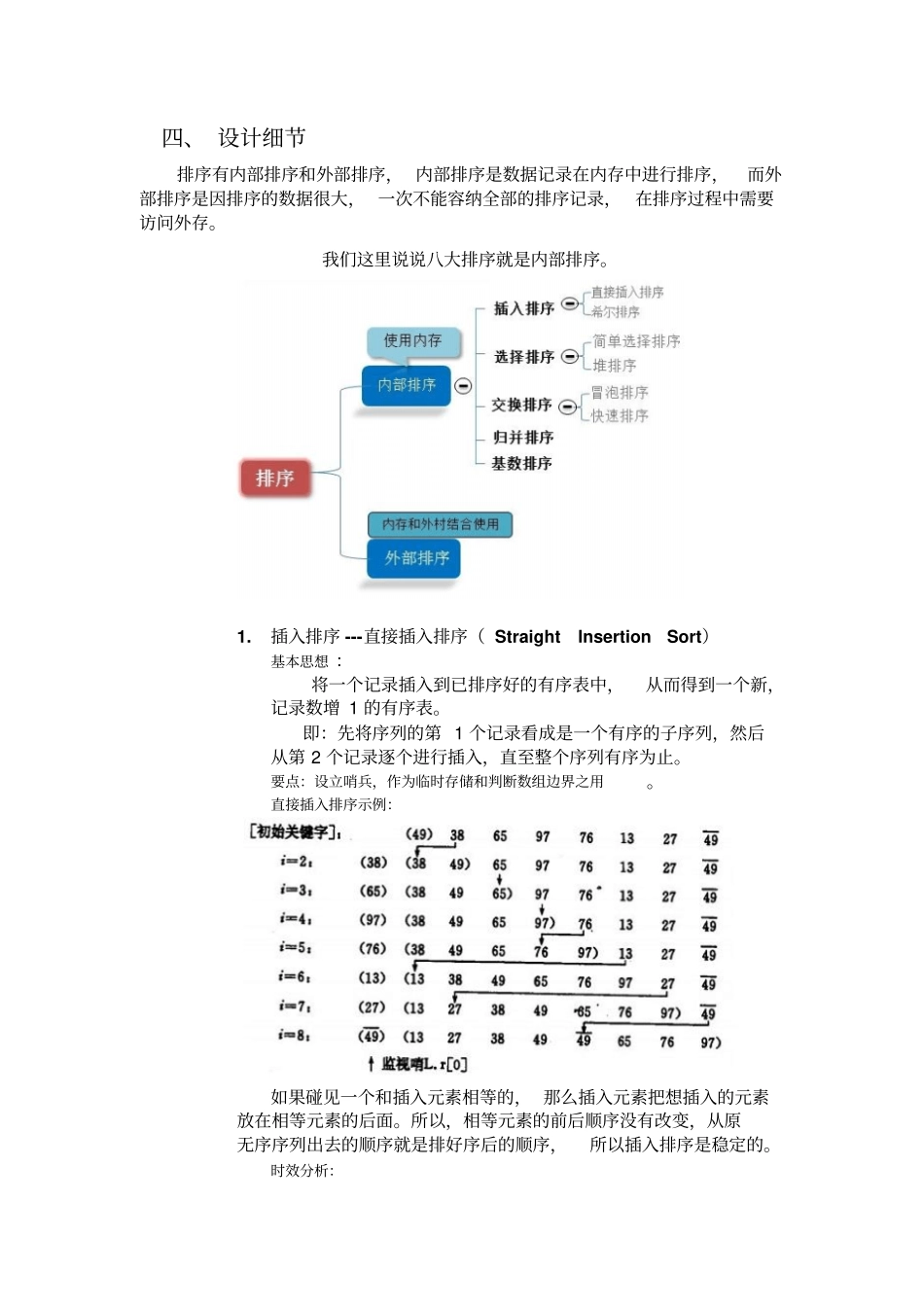 排序算法试验报告讲解_第3页