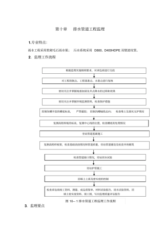 排水管道工程监理