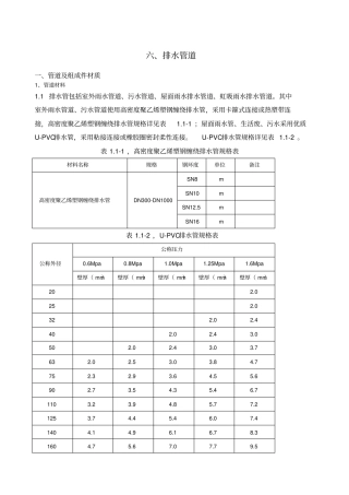 排水管道施工技术要求