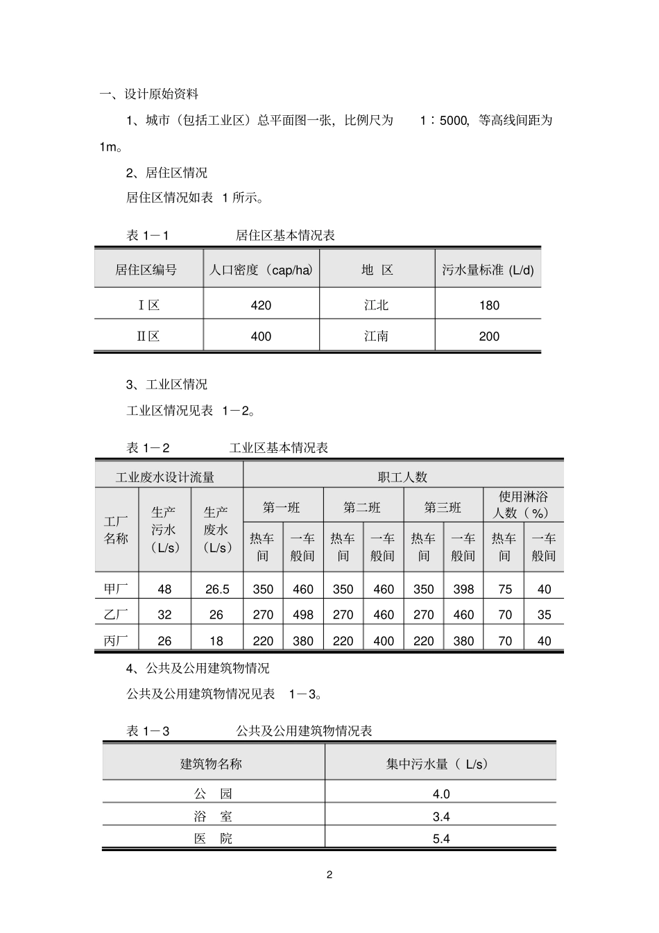 排水课程设计_第2页