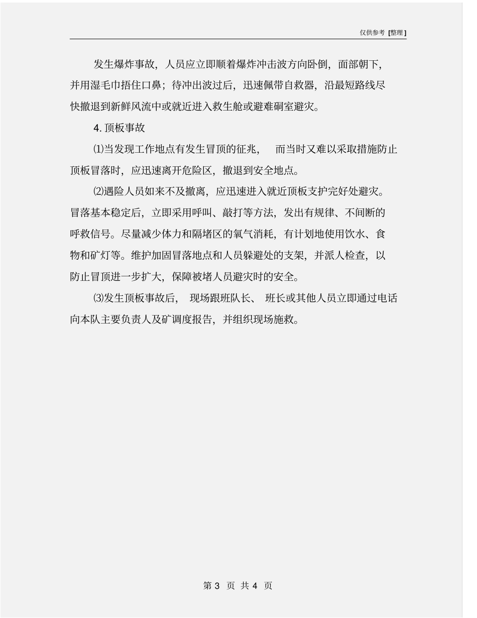 掘进工作面现场应急处置方案_第3页