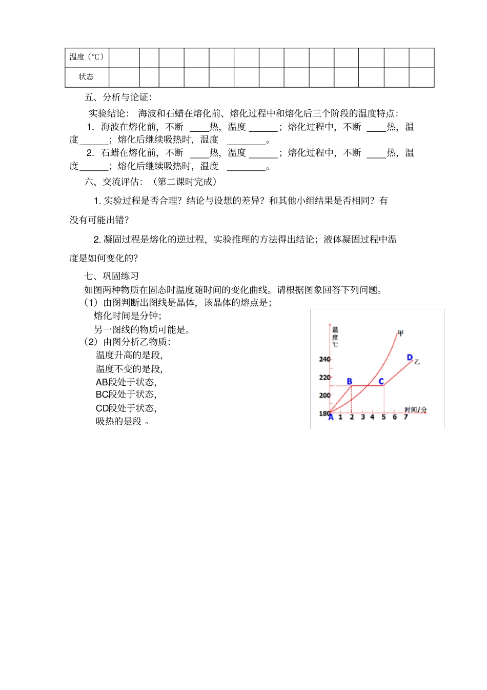 探究固体熔化时温度的变化规律试验报告_第2页