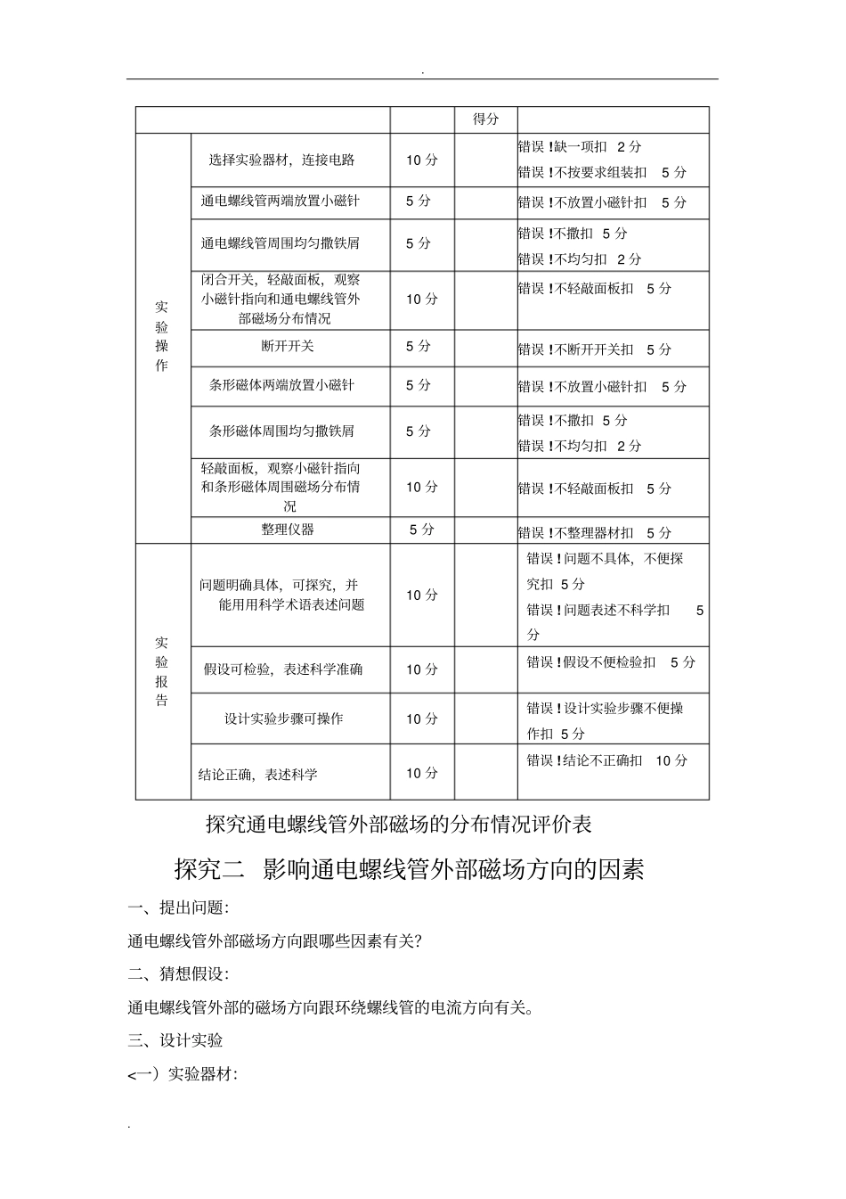 探究通电螺线管外部磁场方向_第3页