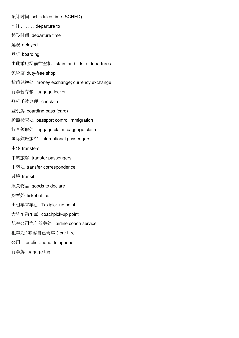 接机常用用语_第2页