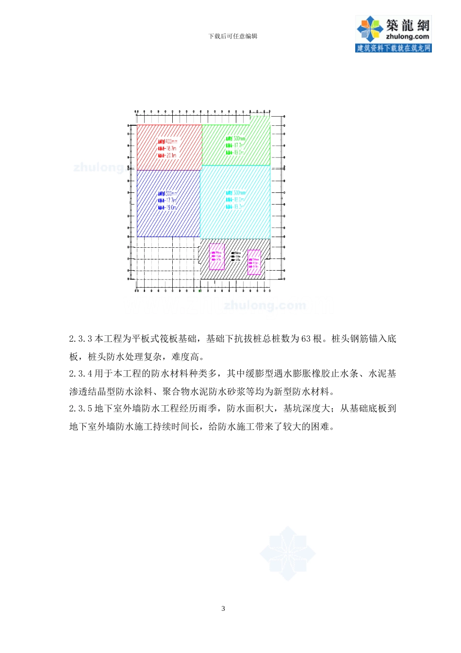 医院门诊楼地下防水工程施工方案-secret_第3页