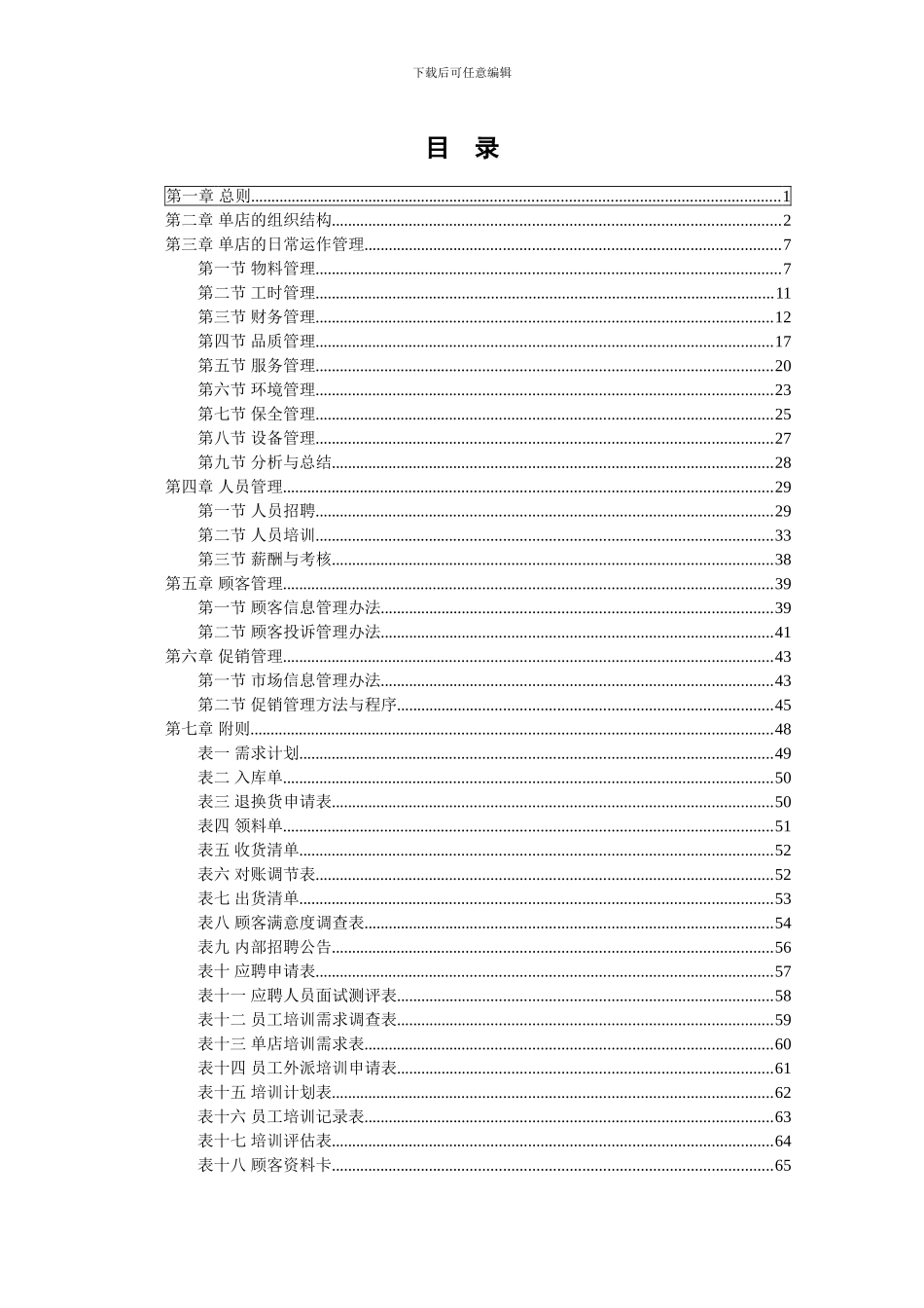 单店营运管理手册_第1页