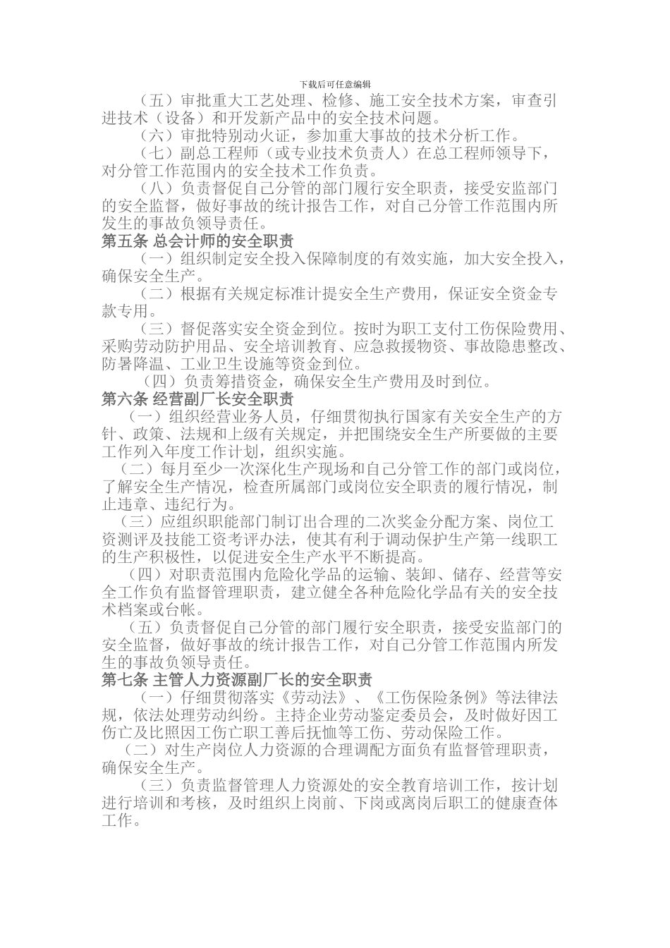 厂级领导安全生产责任制_第3页