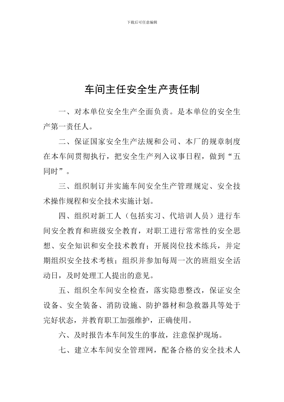 厂长安全生产责任制_第3页