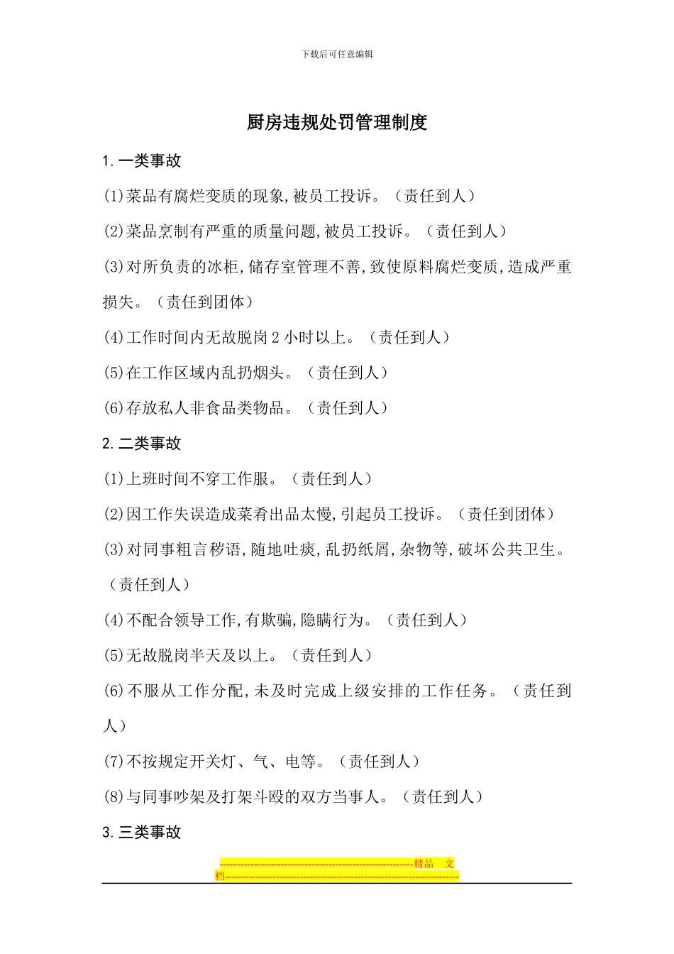 厨房违规处罚管理制度_第1页