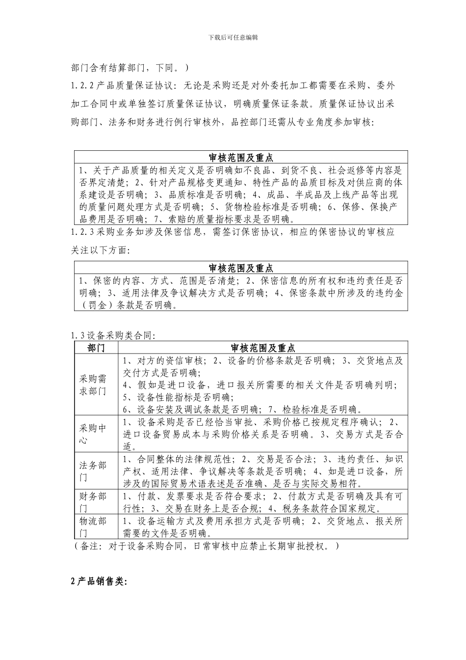 各类常见经济合同审核要点_第2页