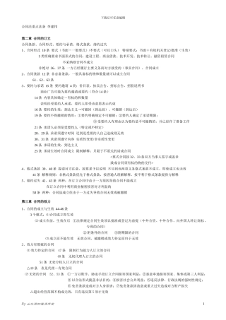 合同法与民法通则重点法条