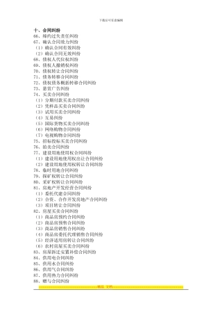 合同纠纷民事案由